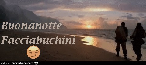 Buonanotte facciabuchini con la gif animata di Pirati dei Caraibi