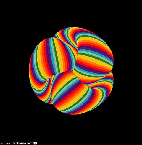 Gif animata cervello colorato